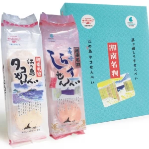 湘南茅ヶ崎しらすせんべい8袋入り+江の島タコせんべい8袋入り